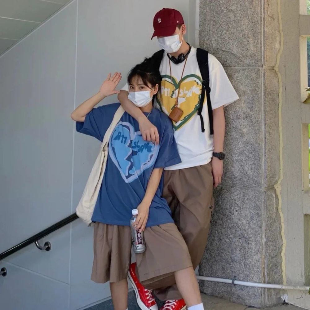 ins风复古港风情头情侣头像