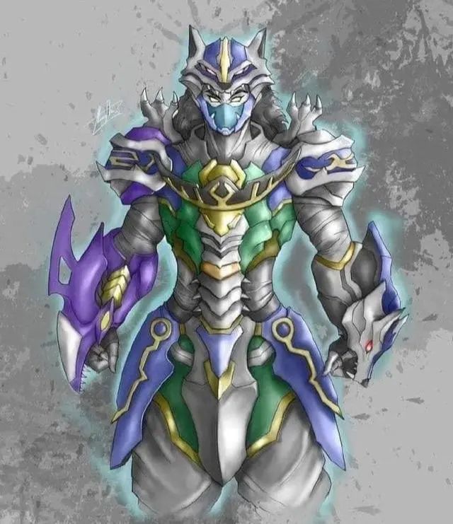 百兽战队,忍风战队,魔法战队创意人物插画