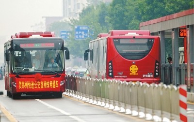 郑州快速公交未来是5g自动驾驶记者现场体验