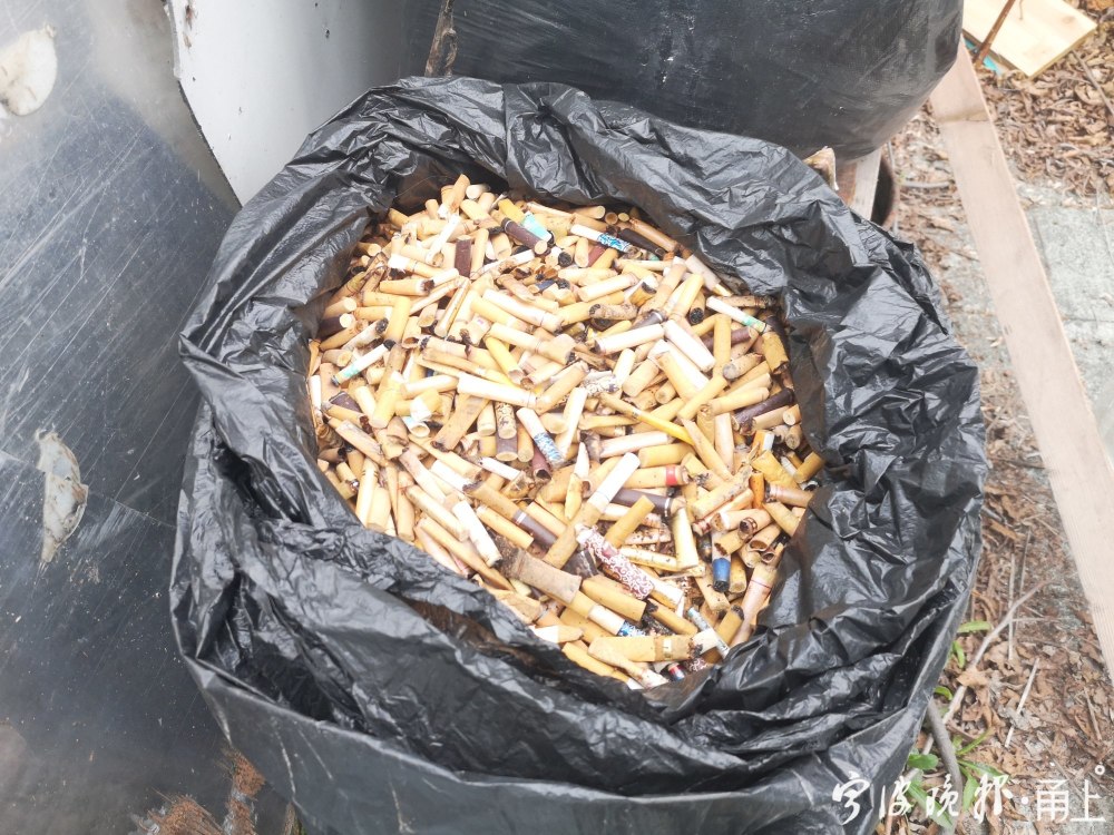 宁波87岁烟头爷爷2年捡了200斤3万多个烟头世界无烟日前夕他许了个愿