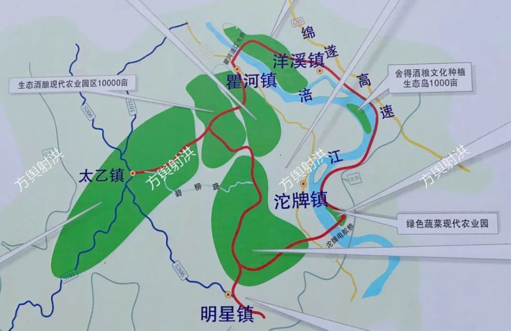 射洪市建百里农环线这几个镇受益