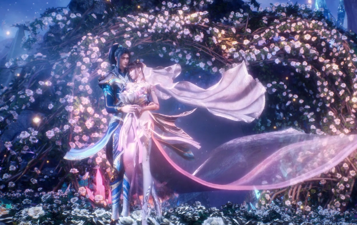 斗罗大陆唐三和舞公主花海定情竟还是360度无死角旋转吻太甜了