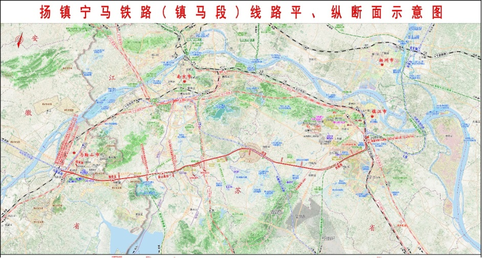 扬镇宁马城际铁路走向图片