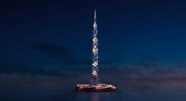 世界第二高摩天大楼703米高的螺旋形建筑