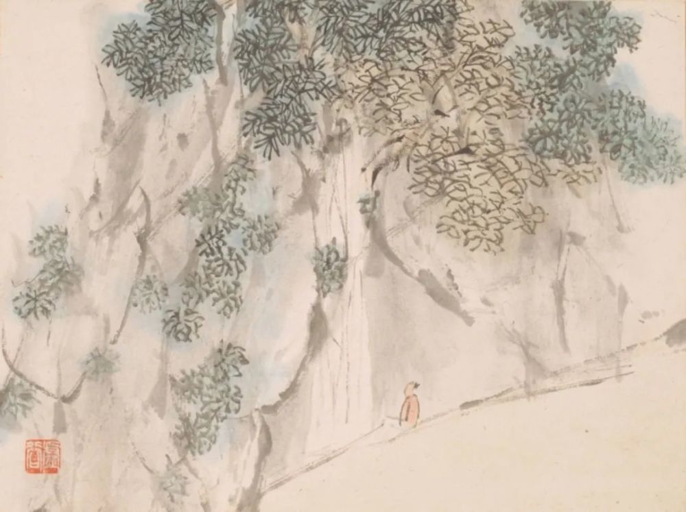 上海博物馆藏虚谷山水册页