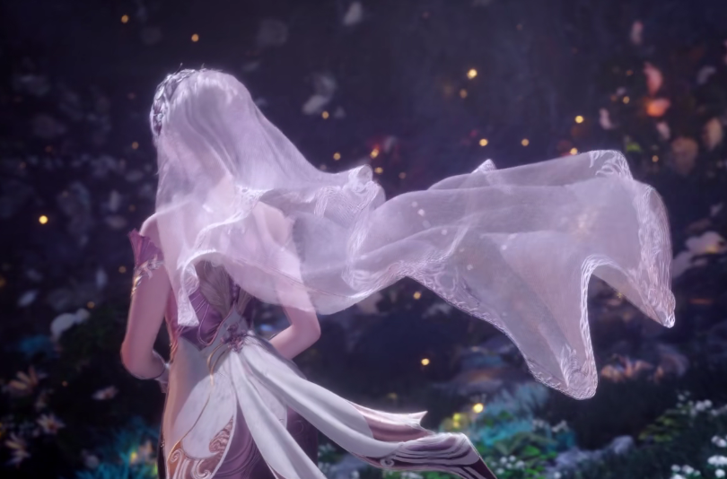 唐三和小舞订婚唐三模型丑出高度小舞披婚纱被爱心祝福了5次