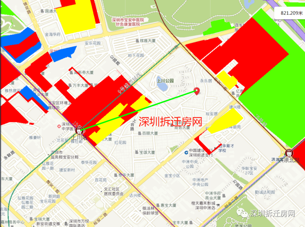 宝安中心区新安街道上合片区统筹项目润恒集团进驻旧改后带宝中学区