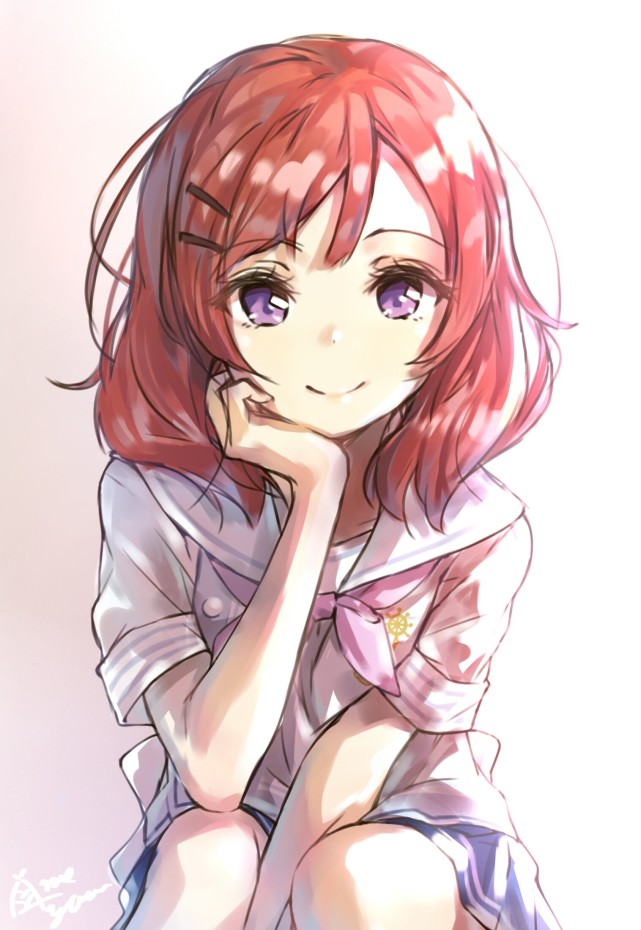 托腮插画特辑你毫无防备的神情是我心里最美的风景