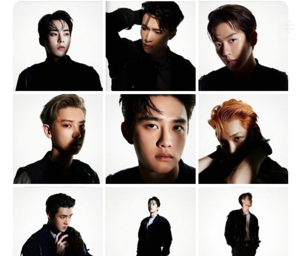 exo回归海报曝光,团圆颜值依旧酷帅,尤其张艺兴五官如雕刻一般