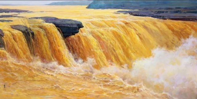 朱曜奎油画《黄河魂》 尺幅:200*200cm(36平尺) 专场:当代艺术与潮流
