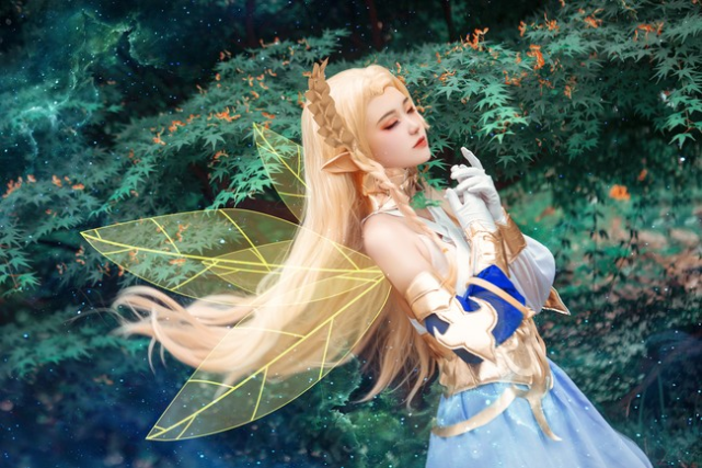 王者荣耀艾琳cos颜值与气质皆在的女武神美至心灵