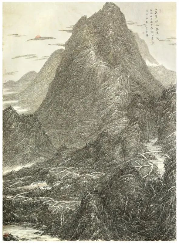 百年华诞举国同庆朱卫平山水画作品选