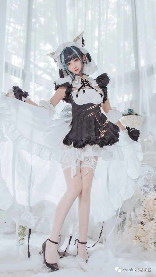 cos:次元少女柴郡@羽生三未,一只纯白的猫咪