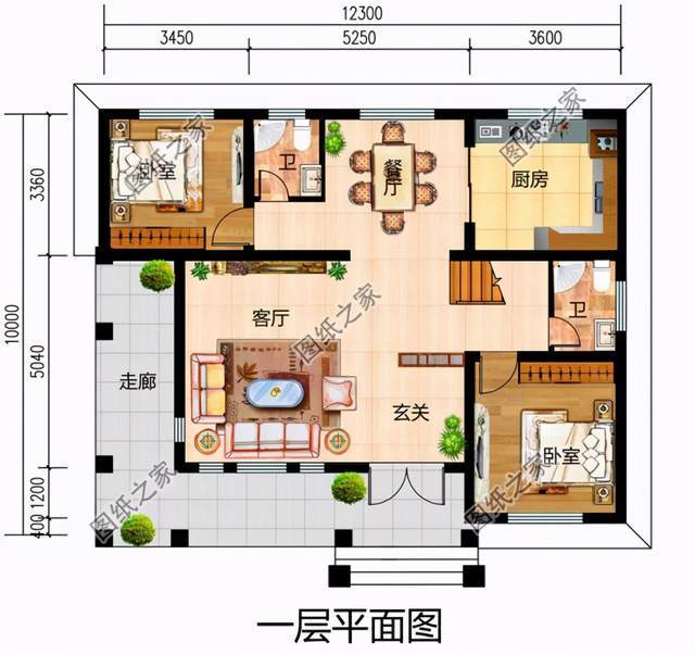 農村二層自建房子設計圖戶型豪華有大家風範真正貴氣的好房子