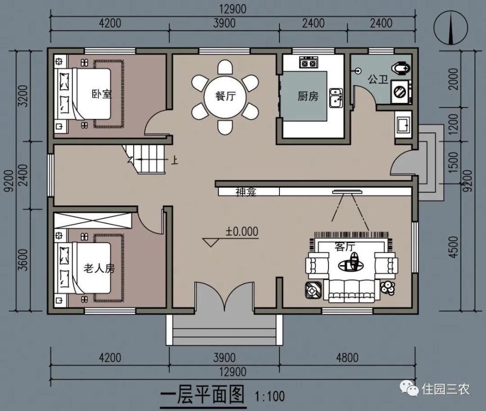 农村"普通"二层别墅,面宽12米多,5室1厅大露台,实用又舒适,不错