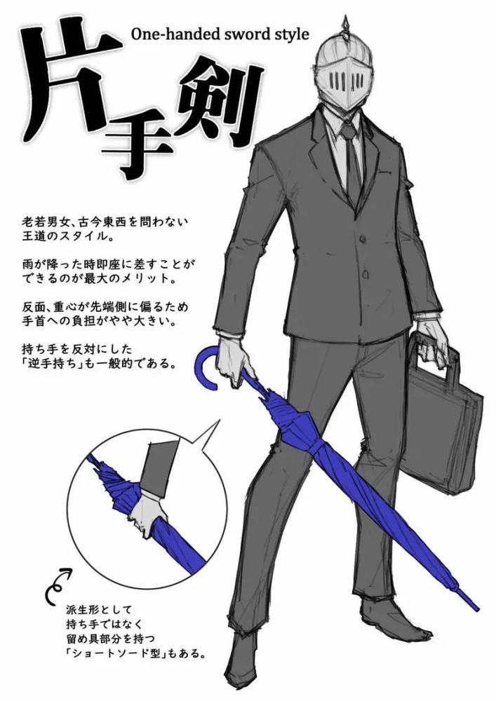 日本网友分享不同的拿伞姿势你是哪种姿势