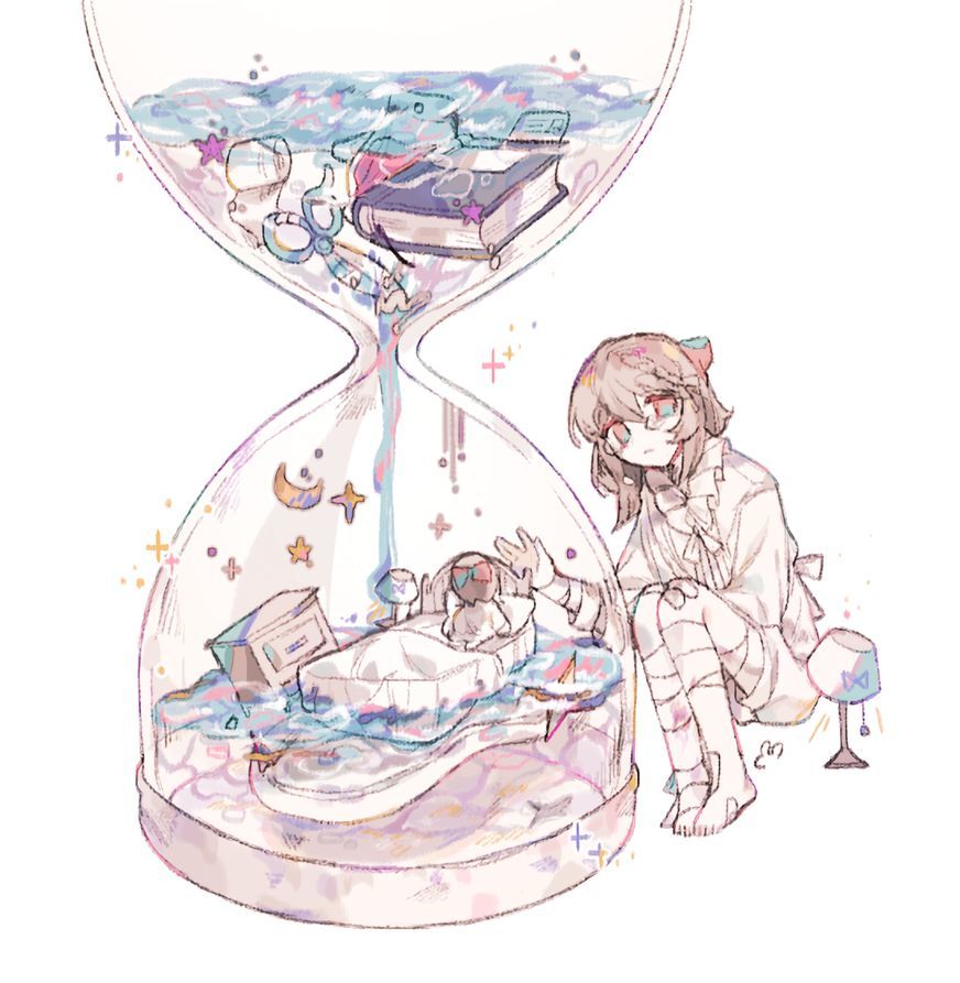 韩国插画师 u_emper 一组少女插画