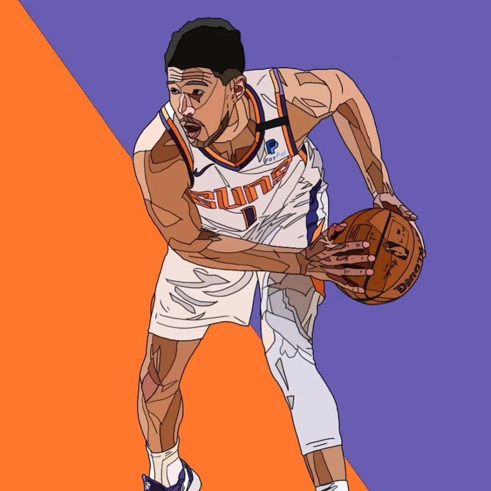 NBA球星头像卡通-千图网