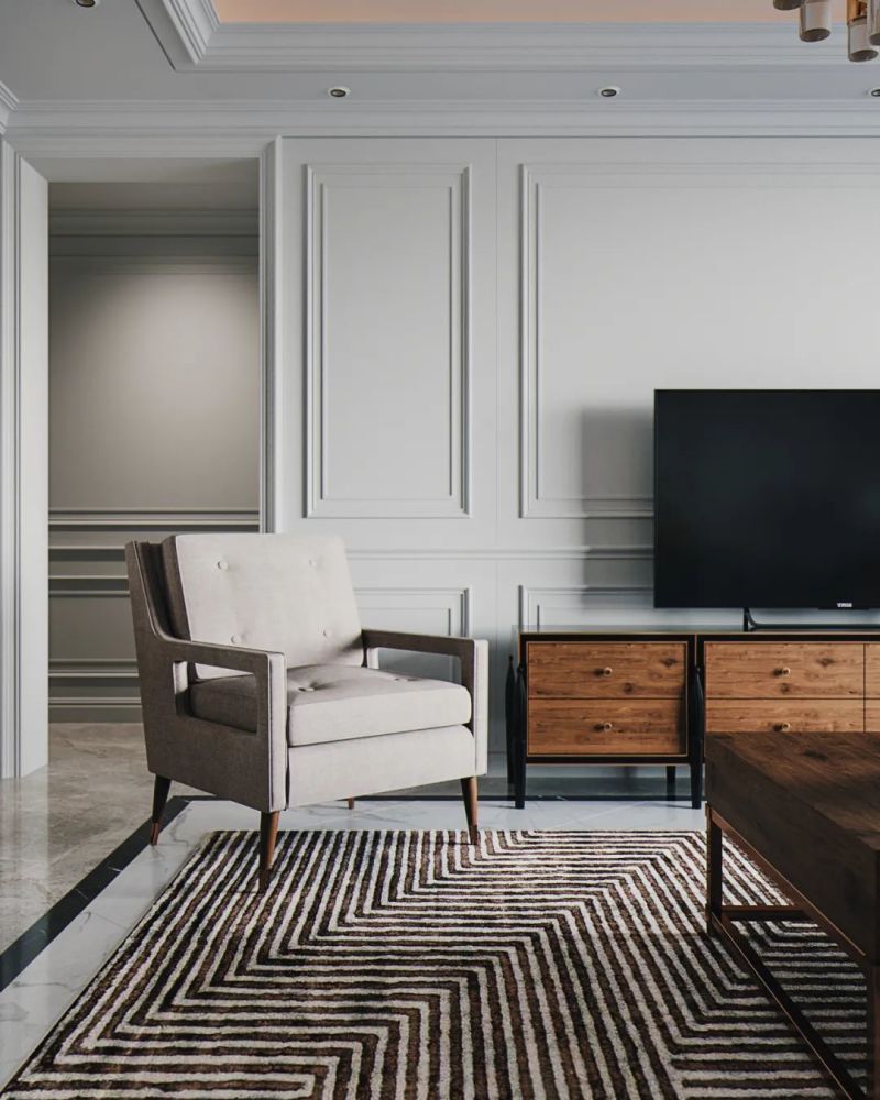 西安室内空间高级灰护墙板设计时尚界新的宠儿