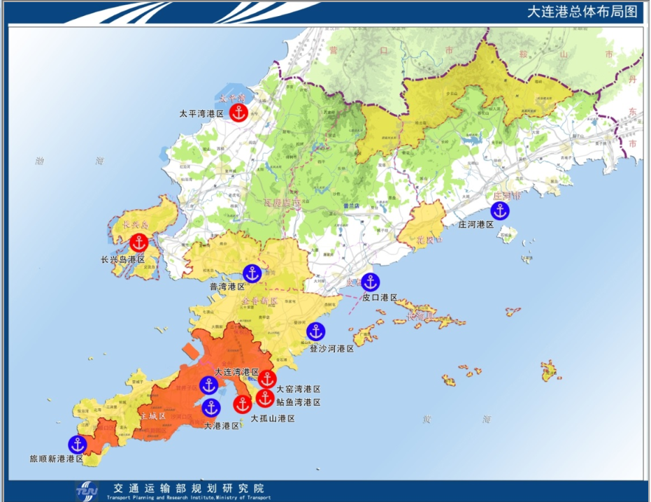 大连港航线图图片