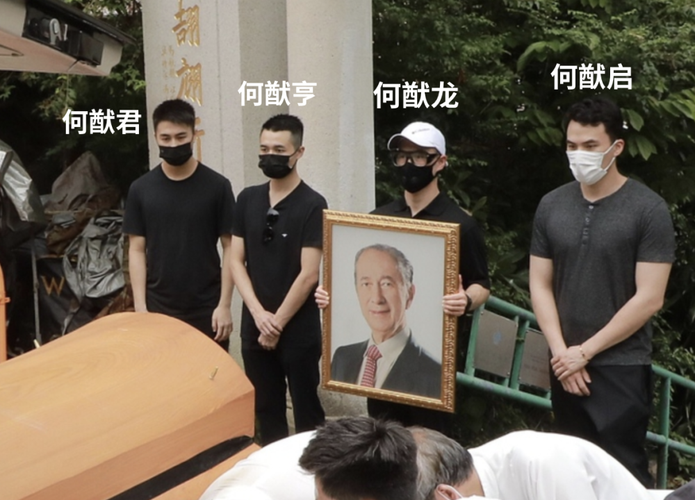 除了英年早逝的何猷光和有病在身的何猷邦,赌王的4个儿子何猷龙(二房)