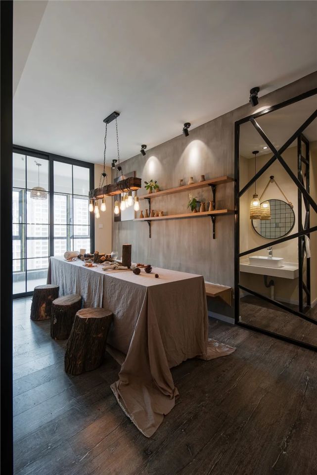 170㎡现代民宿风小资文艺的空间让生活悠闲情趣