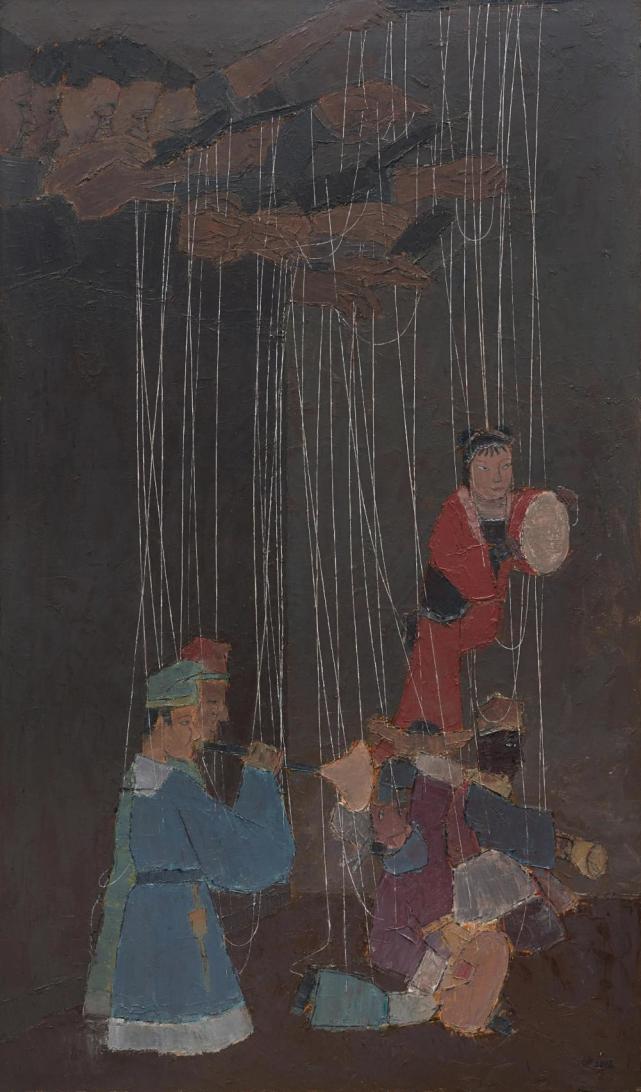 到《上海客厅》,《故堂留辉》,《茶社》等都市系列作品,陈迪的油画