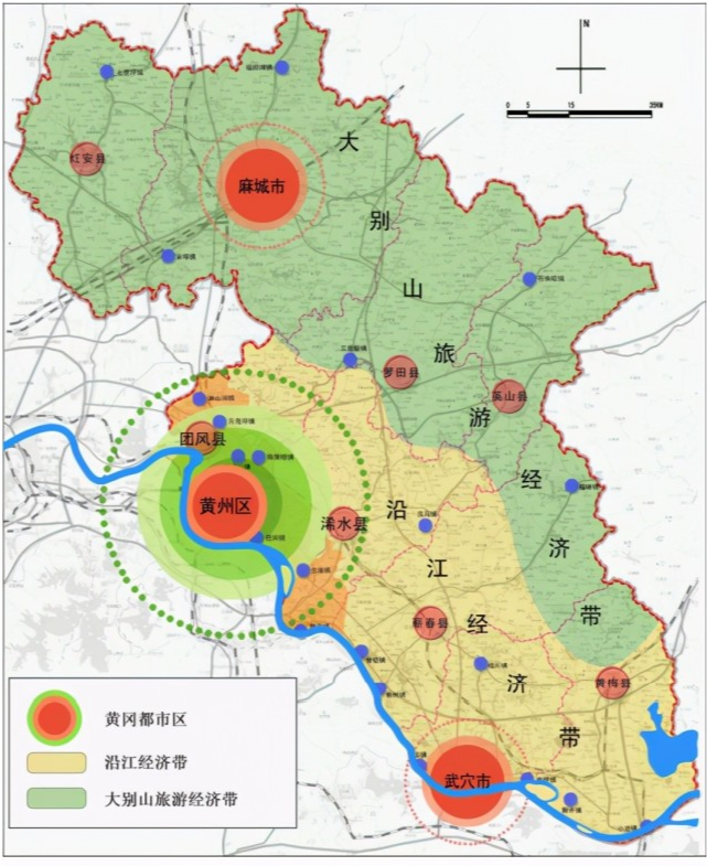 前者的成員為大別山南麓的山南四縣紅安,麻城,英山和羅田,後者則以