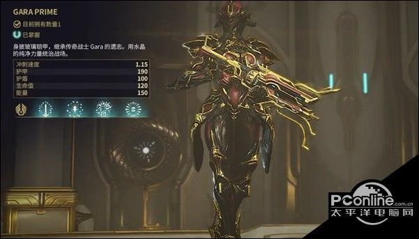 星际战甲garaprime面板及掉落位置介绍