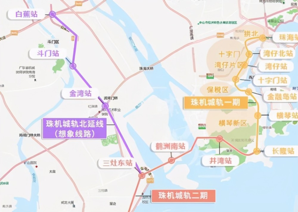 珠海金湾区地铁规划图图片