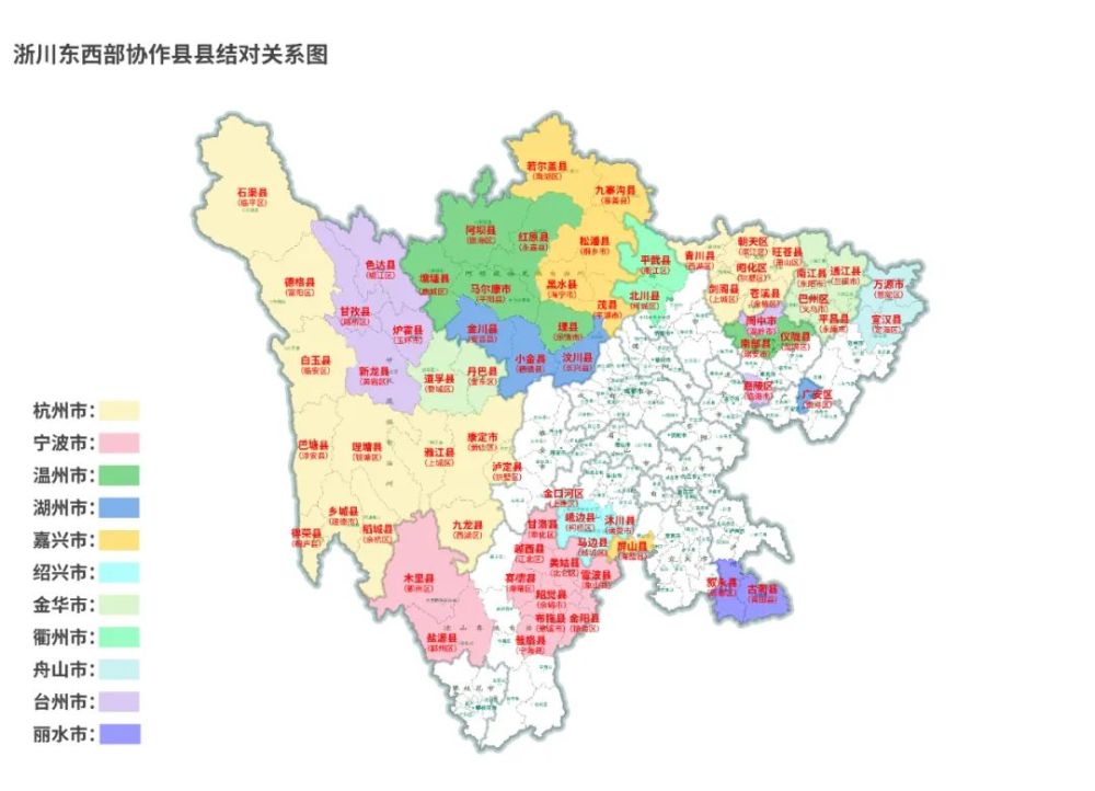 新一轮对川东西部协作,金华对口帮扶6县!有明确任务