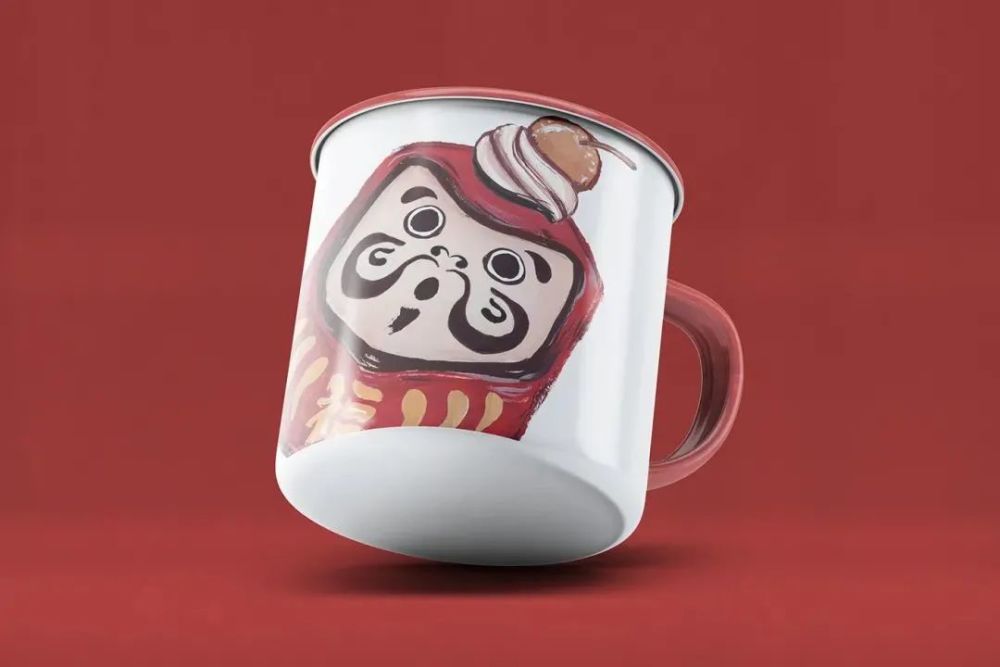 日本设计元素吉祥物达摩