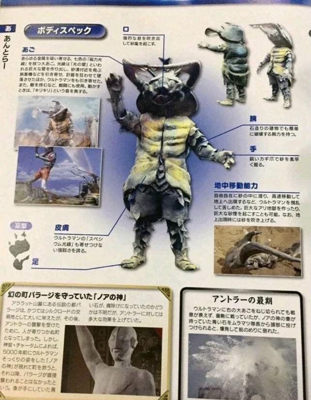 奥特曼怪兽图鉴安东拉