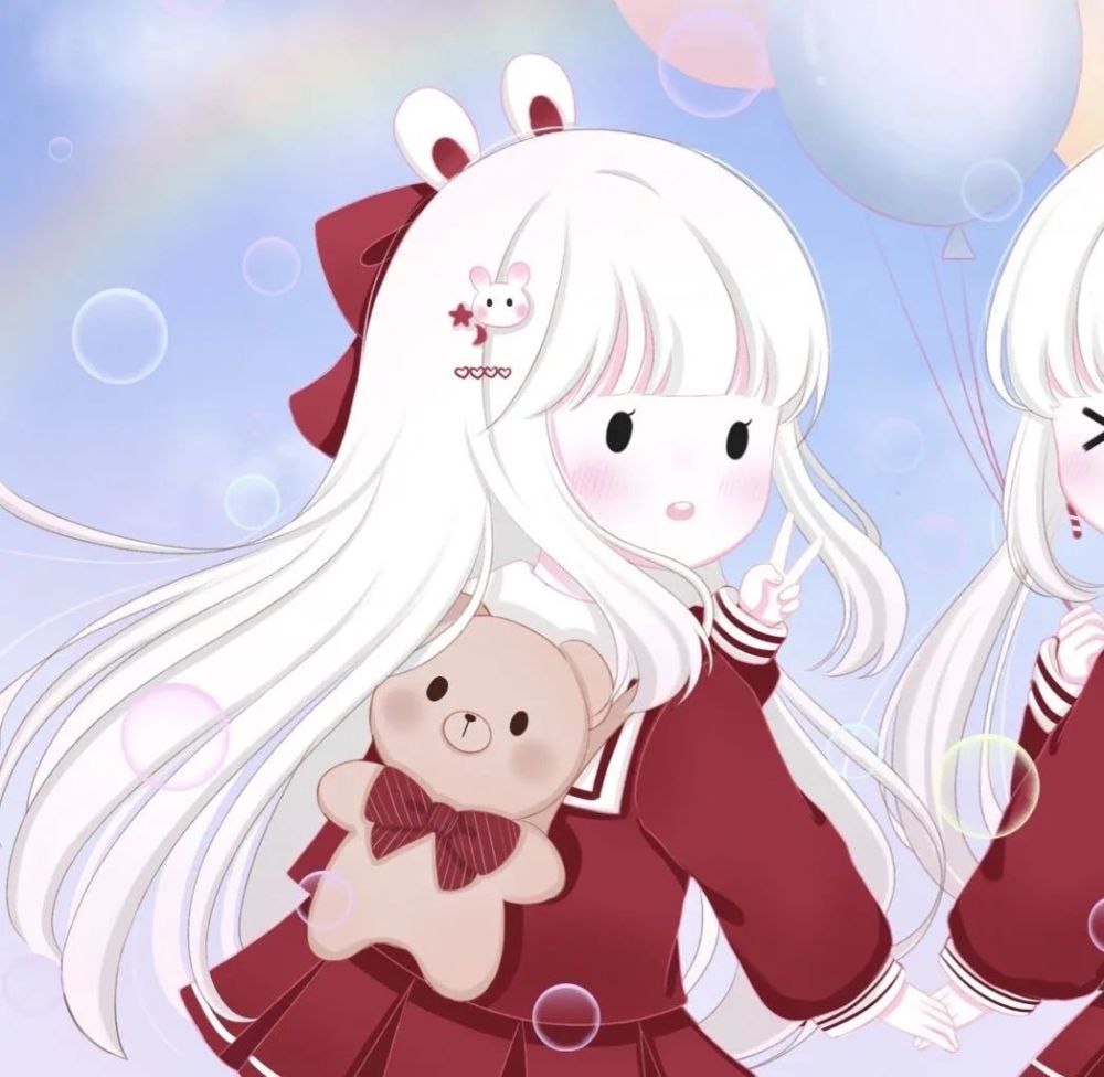 闺蜜头像超可爱的六一卡通四人闺蜜头像