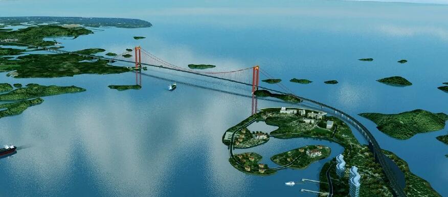 广西"第一跨海大桥,长7756米,主跨1160米,就在钦州市境内