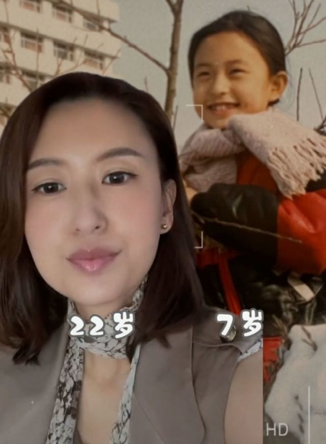 央视主持人张蕾晒童年照7岁颜值超高像童星有梨涡兔牙超可爱