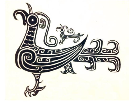 神秘的符号青铜器上的鸟纹