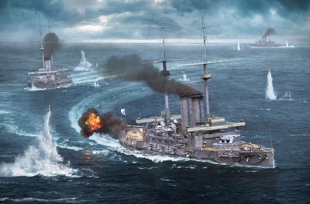 世界名舰 日俄战争时的日本海军旗舰 三笠号战列舰 腾讯新闻