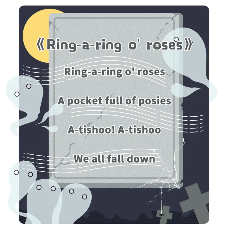 的是弄死了几千万人的黑死病"编啊编啊编玫瑰花环"——说的是黑死病