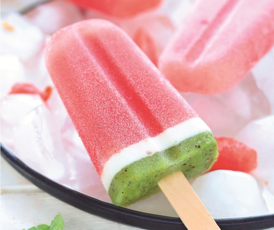 充满童趣的西瓜冰棍,消暑解渴,制作简单,还有奇异果