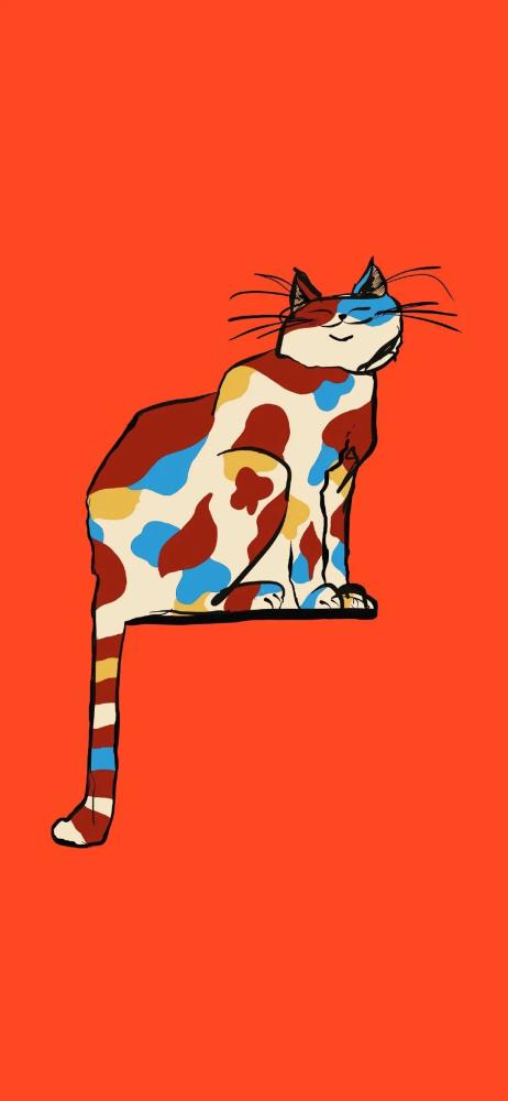 超治愈漫画:喵星人插画壁纸!