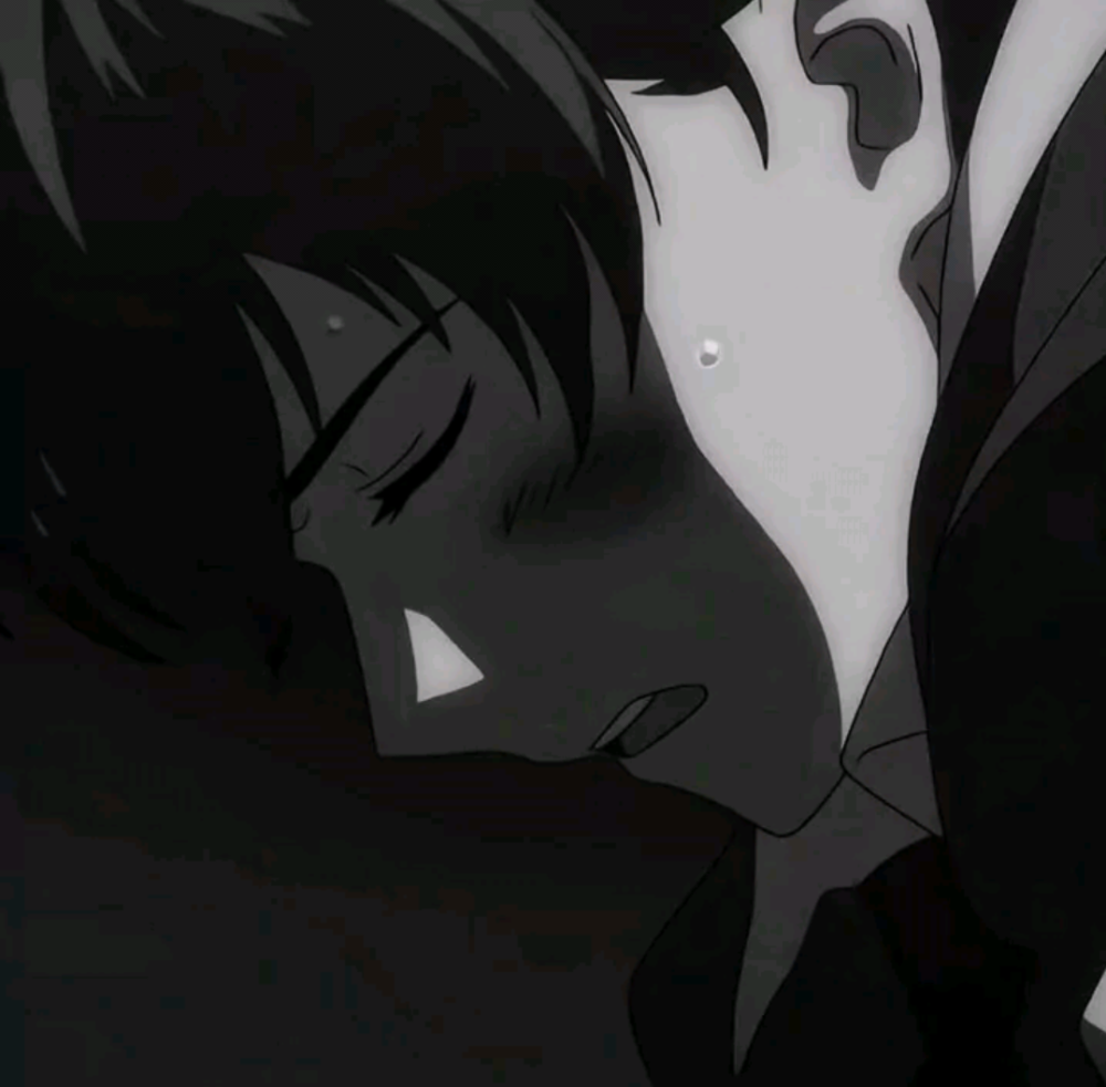 ins高冷伤感动漫男头