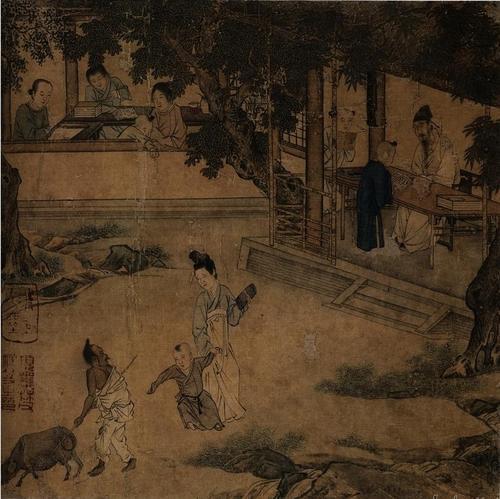 读王素《农闲平话图》，对田园美好向往生活，背后蕴藏了怎样历史真相_腾讯新闻