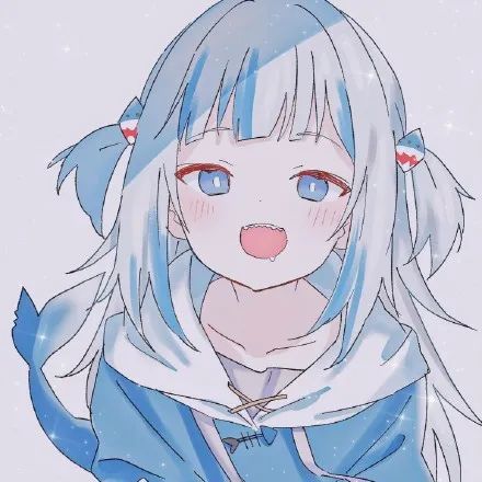 gawrgura动漫头像"记得把普通的日子也过得浪漫一些"