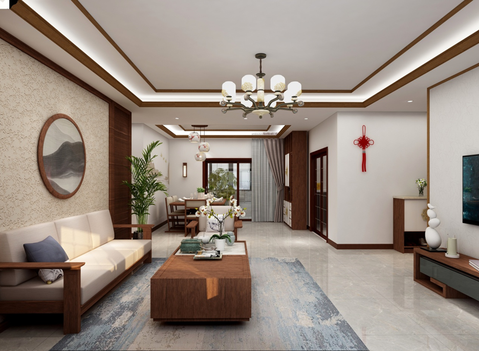 大美新中式,这面硅藻泥墙简直浑然天成,美的优雅又大气