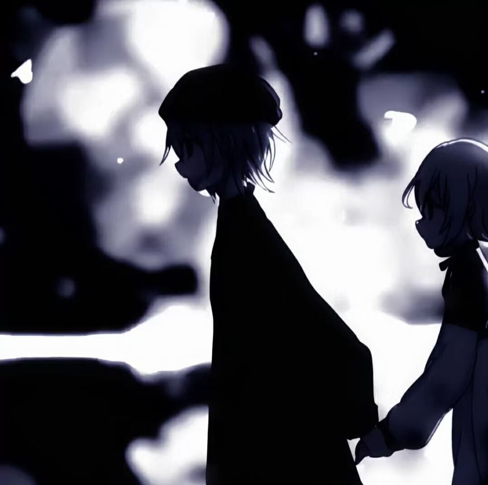 暗系超好看低糖情侣头像