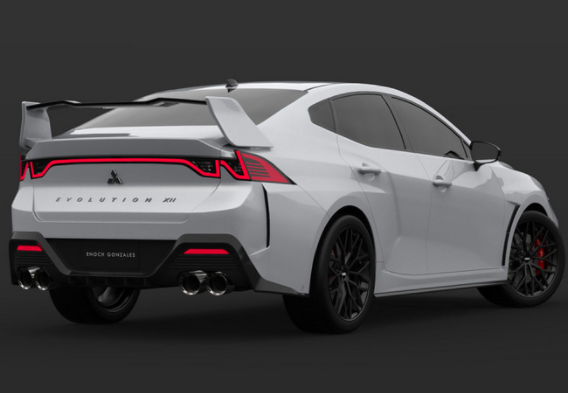 全新一代三菱evo亮相20t四驱看看这个大尾翼爷青回