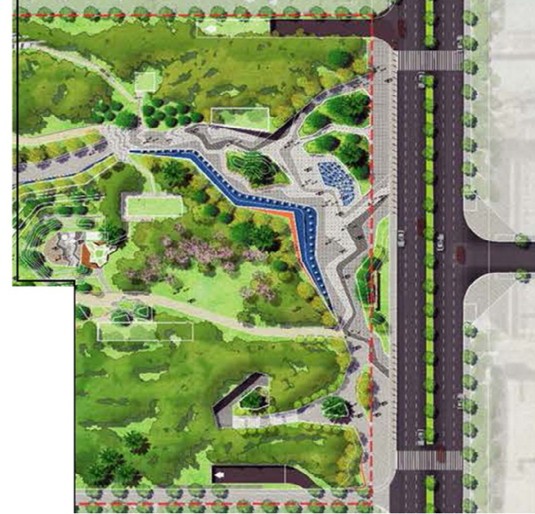 平面图2018年10月,原市城乡规划局核发了兰州雁滩雕塑公园(一期)项目