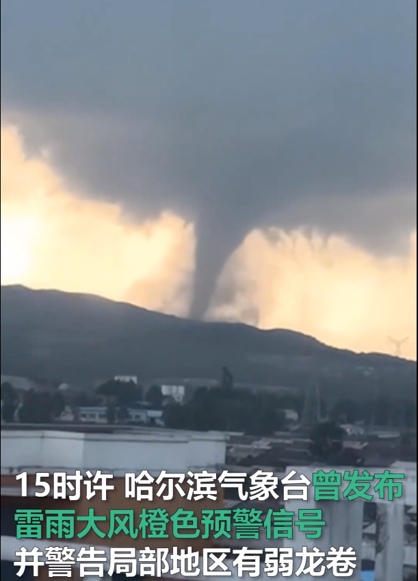 黑龙江省尚志市龙卷风:遮天蔽日,房倒屋塌