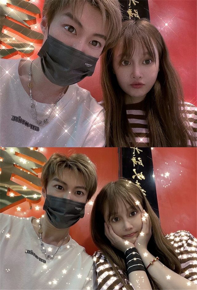 赵本山女儿球球和男友穿情侣装秀恩爱,自曝快结婚了